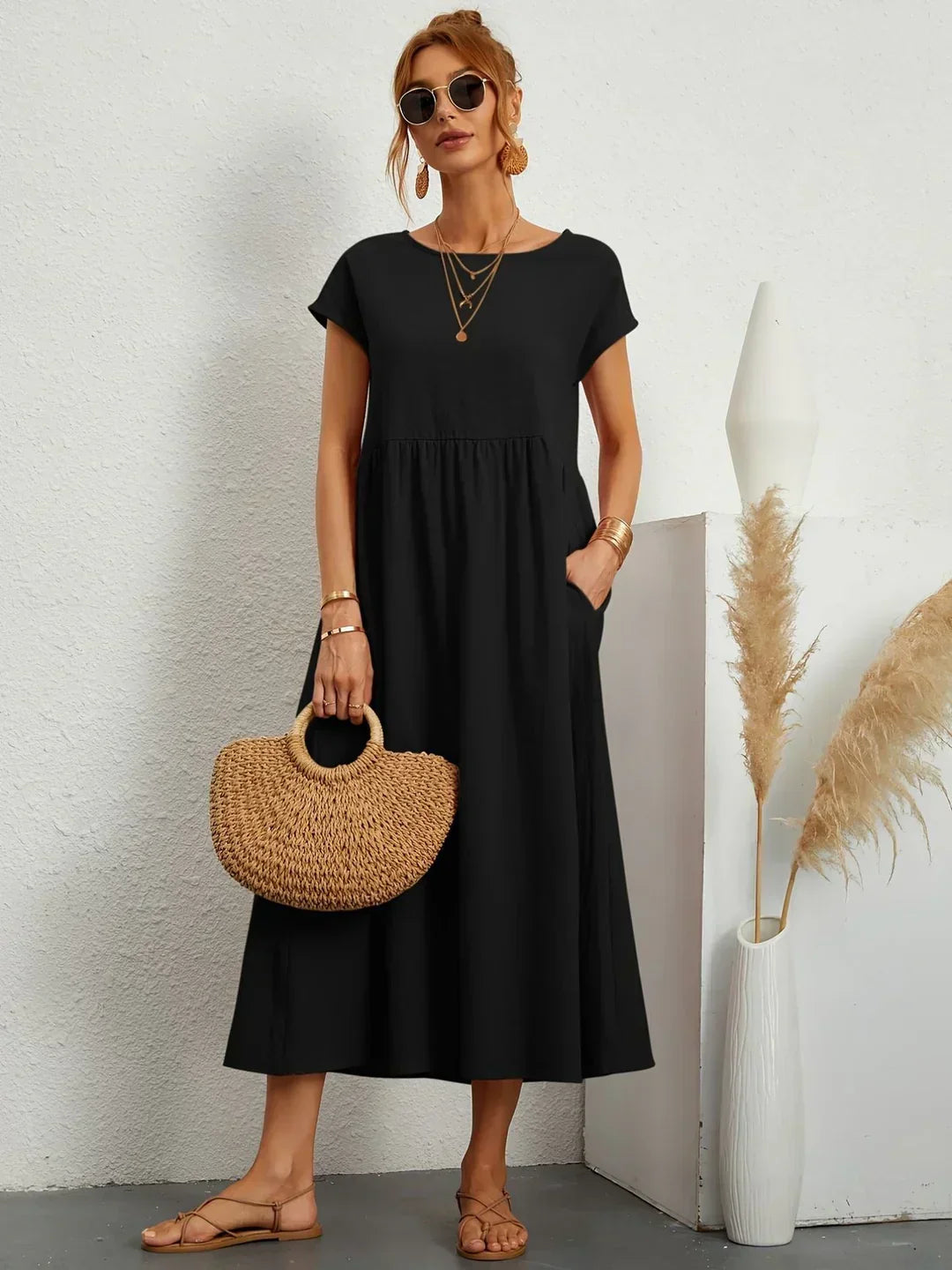 GABRIELLE™ - FLOWING MIDI DRESS