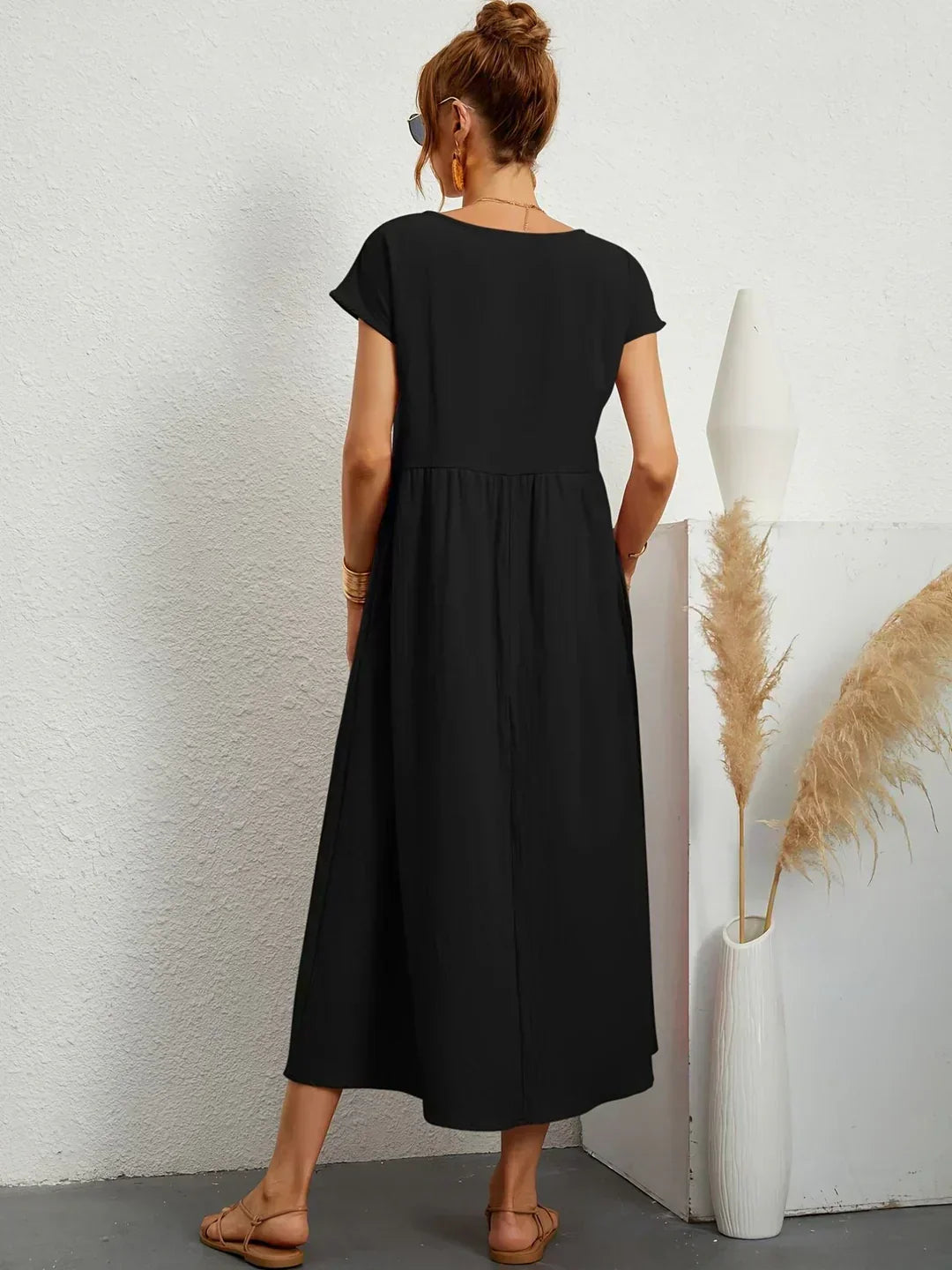 GENEVRE™ - FLOWING MIDI DRESS