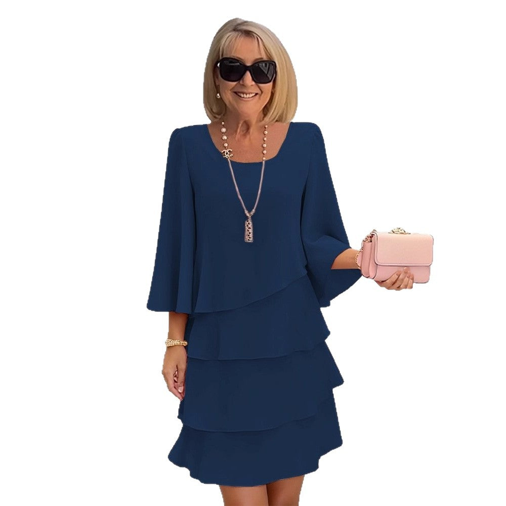 FLEURETTE™ - RUFFLE MIDI DRESS