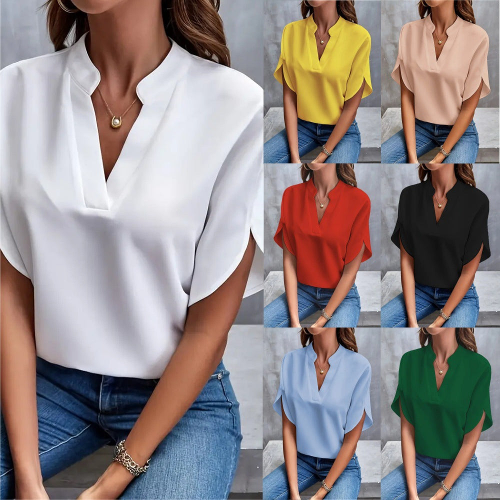 ODILE™ - RELAXED V-NECK SHIRT