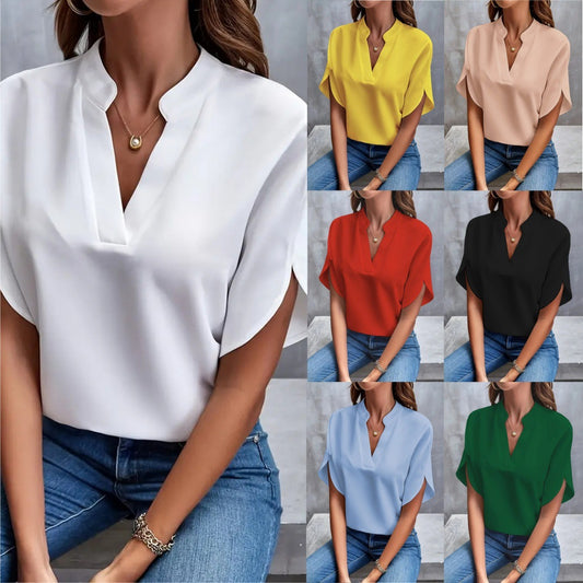 ODILE™ - RELAXED V-NECK SHIRT