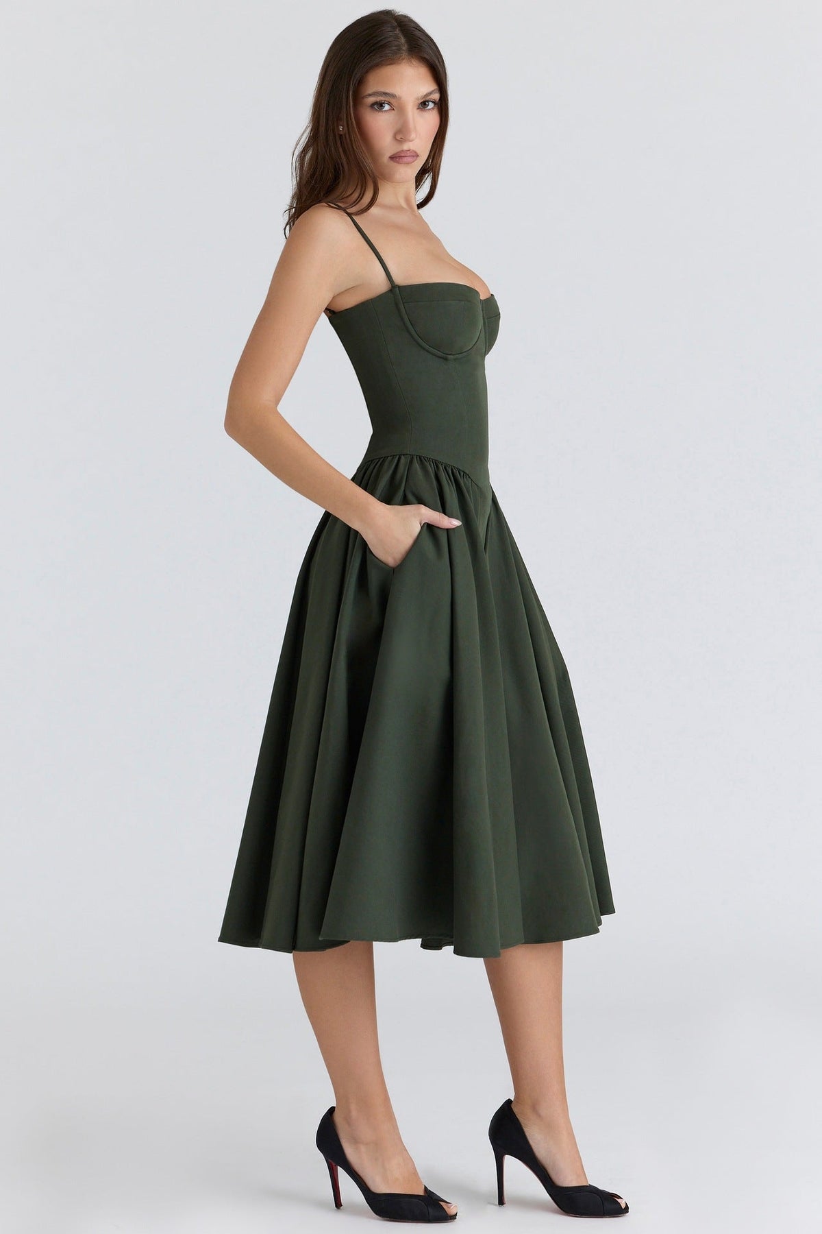 ROMA™ - CORSET-BODICE MAXI DRESS