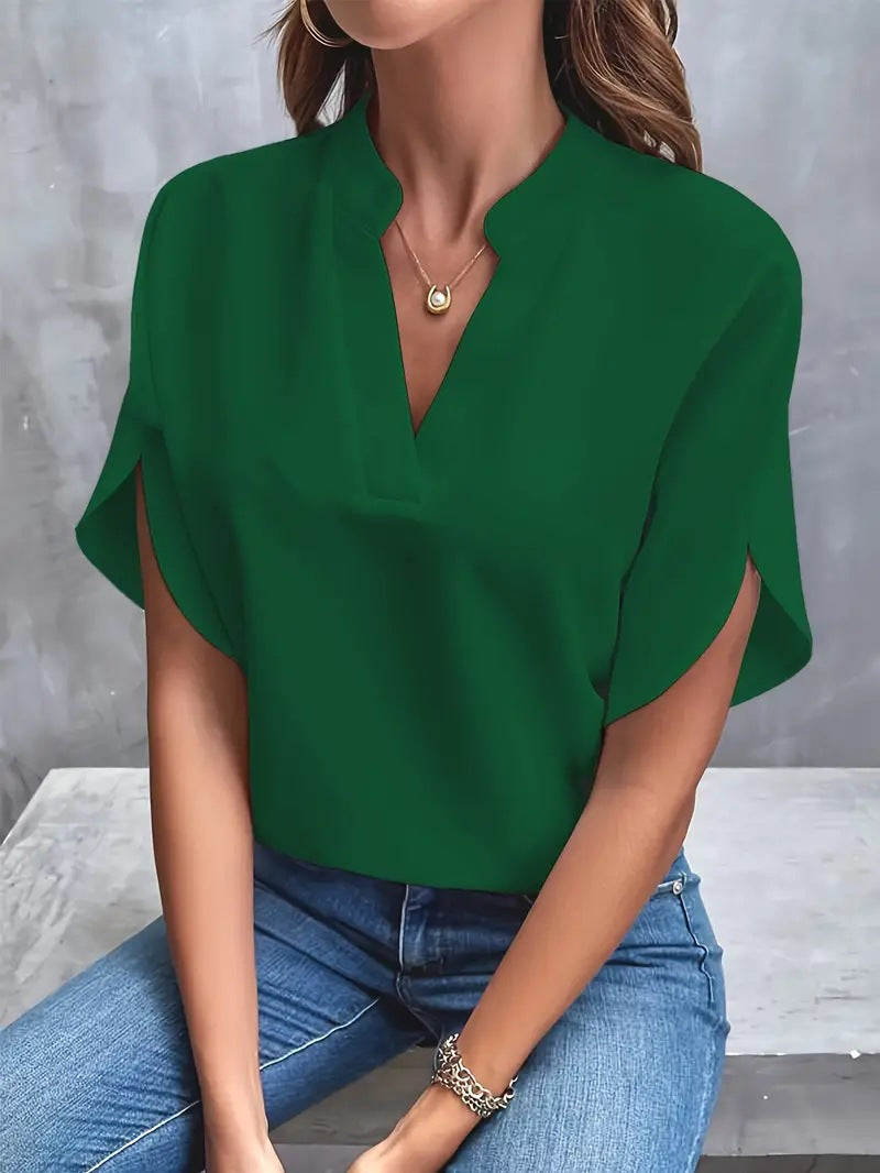 ODILE™ - RELAXED V-NECK SHIRT