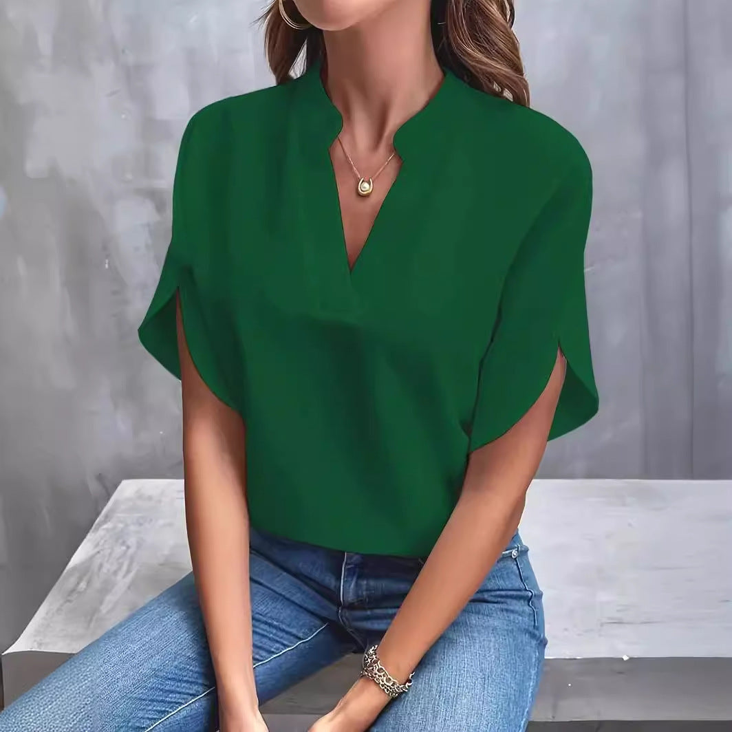 ODILE™ - RELAXED V-NECK SHIRT
