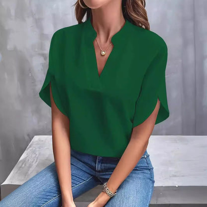 ODILE™ - RELAXED V-NECK SHIRT