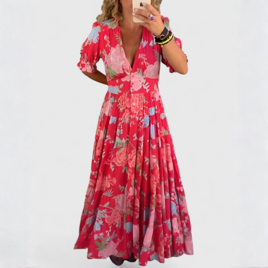 MINELDA™ - PRINTED FLOW DRESS