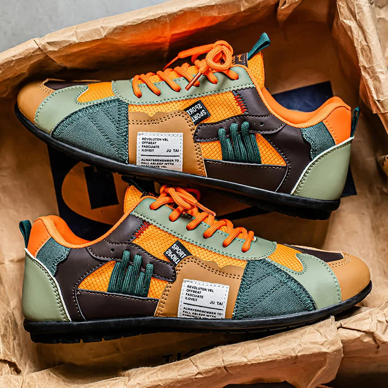 DOMENICO™ - RETRO COLOUR-BLOCK SNEAKERS