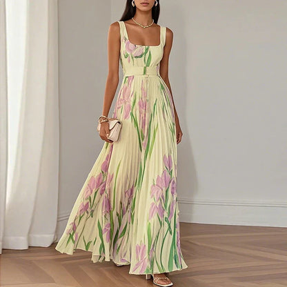 ORIAH™ - FLORAL A-LINE MAXI DRESS