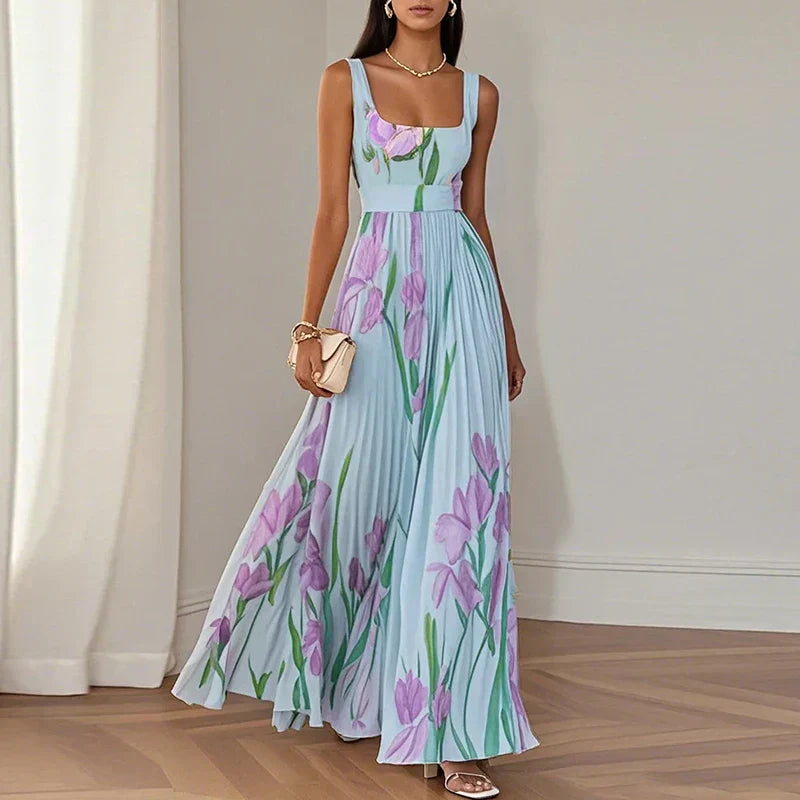 ORIAH™ - FLORAL A-LINE MAXI DRESS
