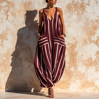 TESSALIA™ - STRIPED WIDE-LEG JUMPSUIT