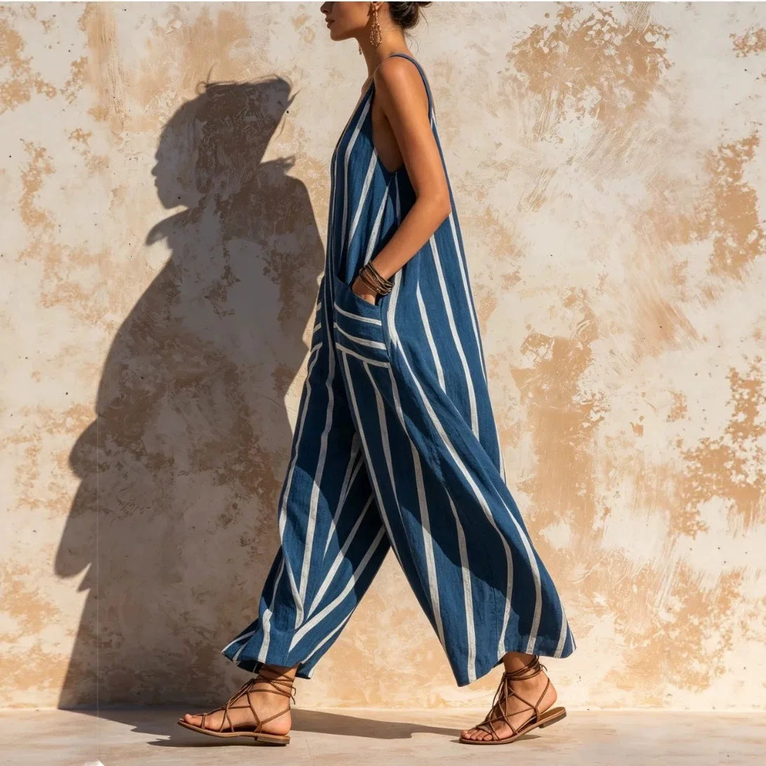 TESSALIA™ - STRIPED WIDE-LEG JUMPSUIT