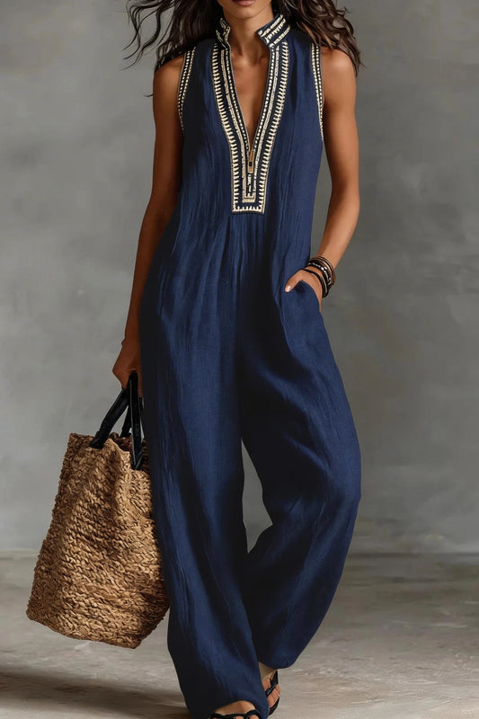 SAVANNAH™ - BOHEMIAN CROPPED JUMPSUIT