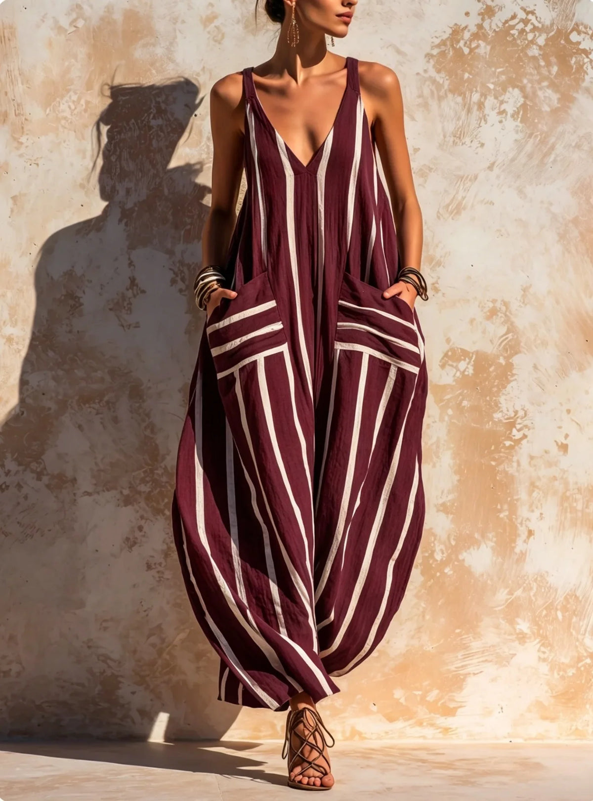 TESSALIA™ - STRIPED WIDE-LEG JUMPSUIT