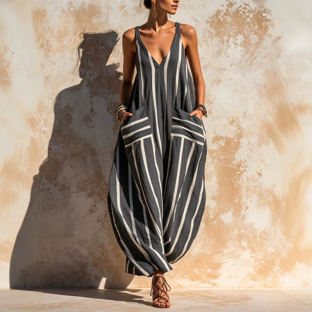 TESSALIA™ - STRIPED WIDE-LEG JUMPSUIT
