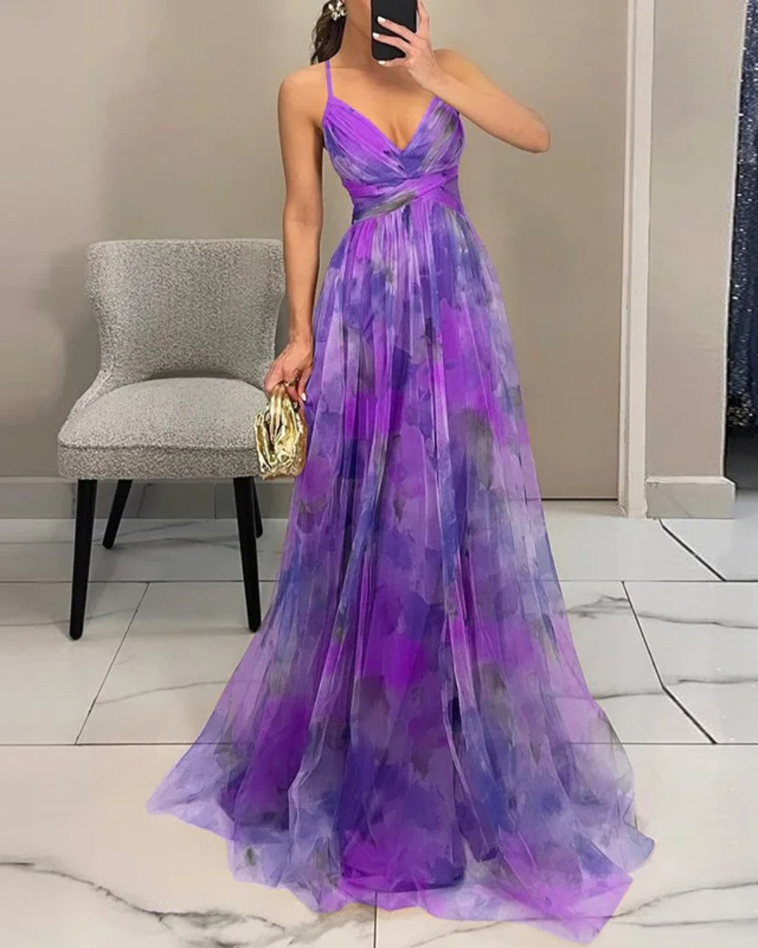 GISELLE™ - FLORAL PRINT MIDI DRESS
