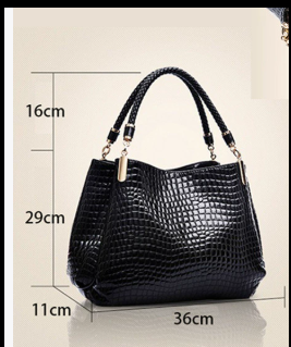 MONTELISSE™ - CROCODILE TEXTURE SHOULDER BAG