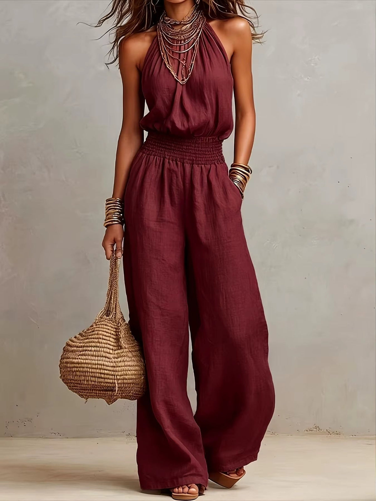 VALERIA™ - HALTER JUMPSUIT