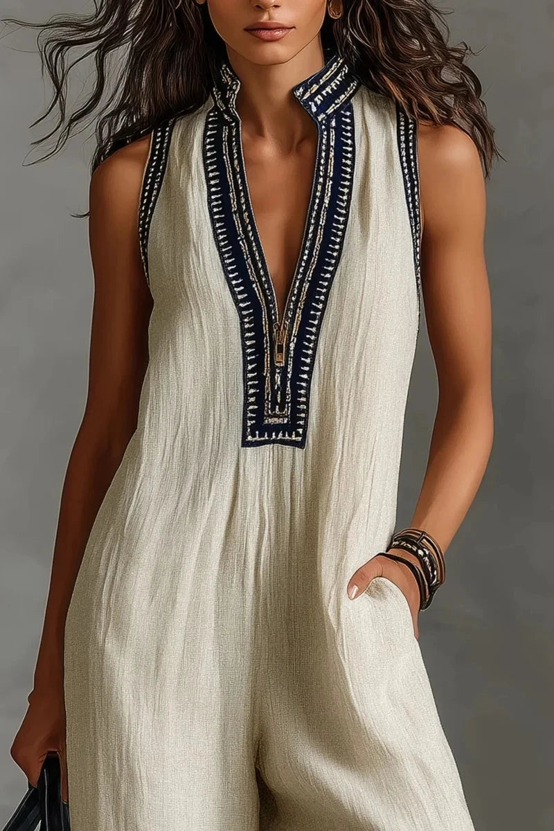 SAVANNAH™ - BOHEMIAN CROPPED JUMPSUIT