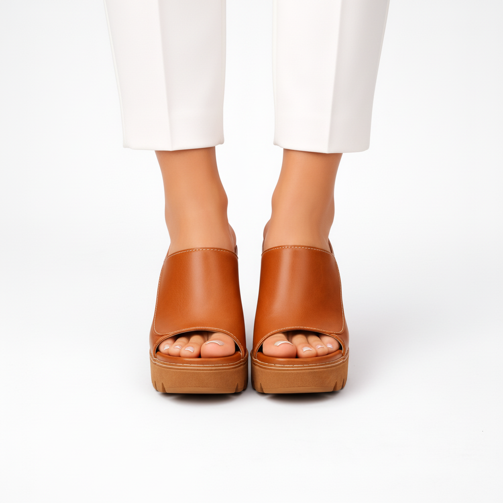LOUISE™ - PLATFORM BLOCK HEEL MULE