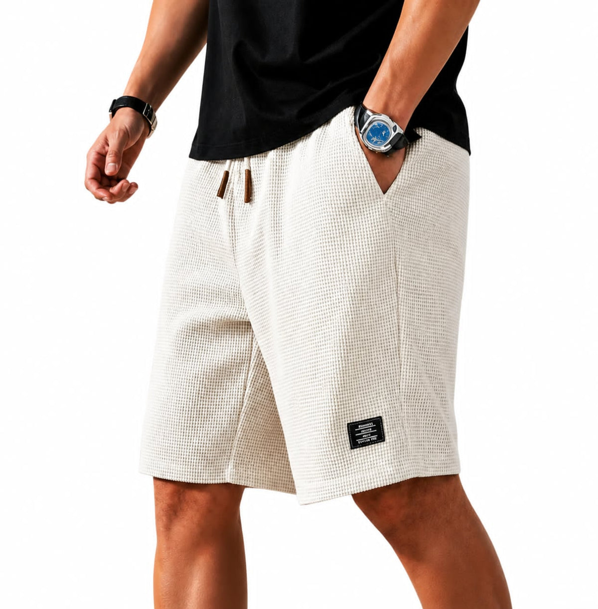 RIVIERA™ - WAFFLE BERMUDA SHORTS