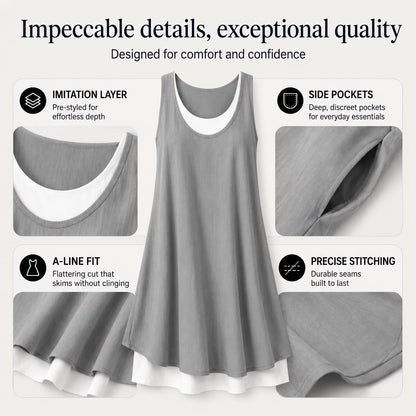 ROSALIND™ - SLEEVELESS TANK DRESS