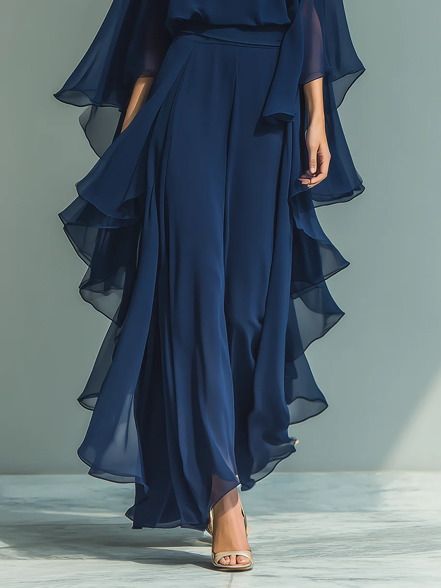 Antaradus - Aurora Chiffon Ruffle Co-Ord Set