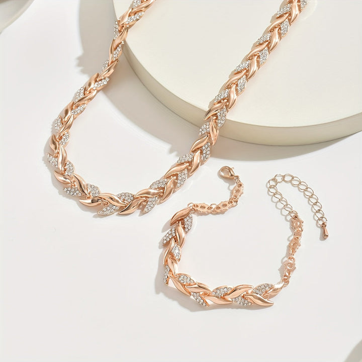 NAIA™ - CRYSTAL FISHTAIL JEWELLERY SET