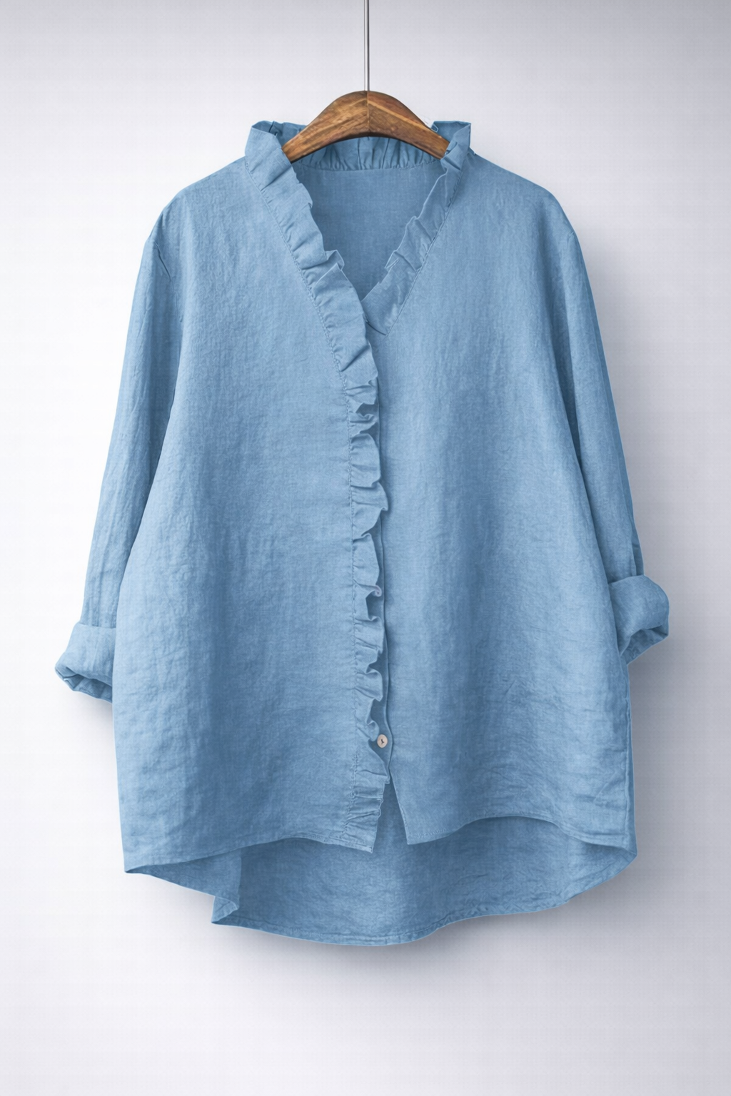 SANELLE™ - RUFFLED HI-LOW SHIRT
