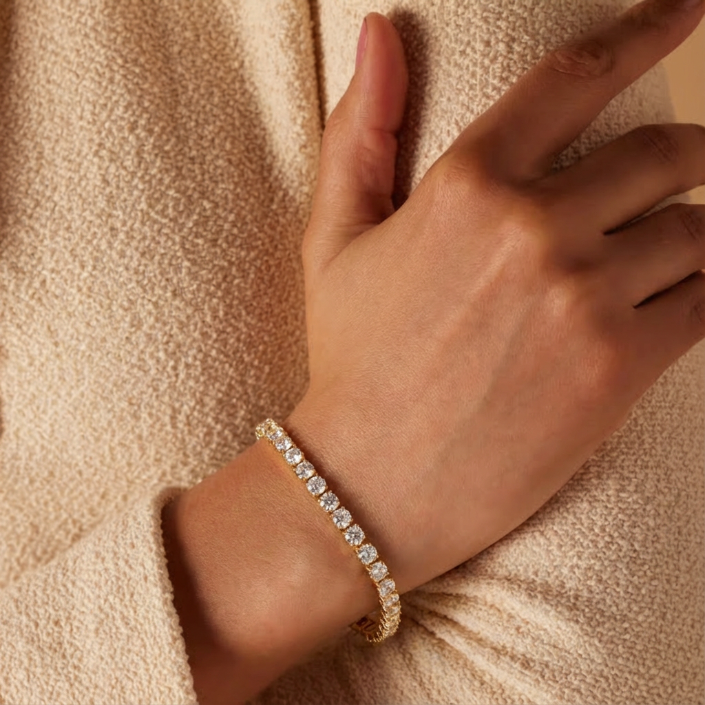 VALERIA™ - TENNIS BRACELET WITH MOISSANITE