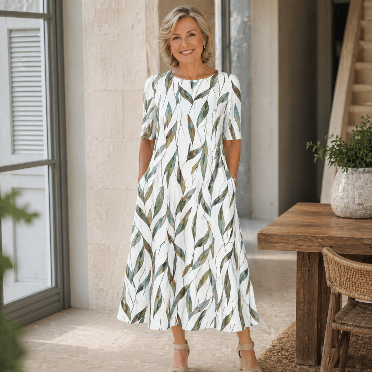 ROSALIE™ - FLORAL MIDI DRESS
