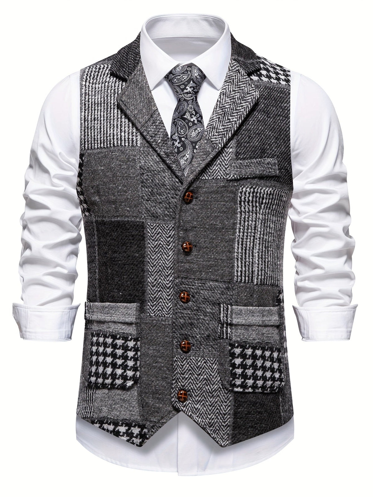 WINSLOW™ - HERRINGBONE TWEED GILET