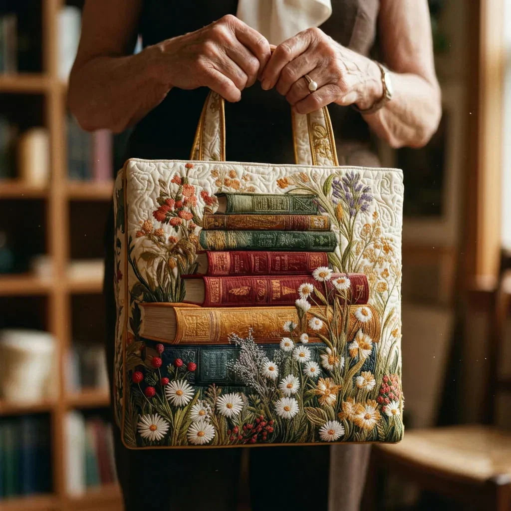 WHIMSY™ - QUILTED PRINT TOTE BAG, Floral