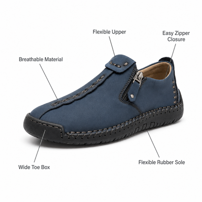 ELIRA™ - SLIP-ON ZIP LOAFERS