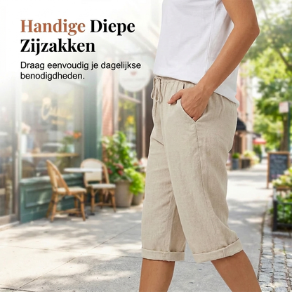 Antaradus - Laluna Cotton Linen Shorts