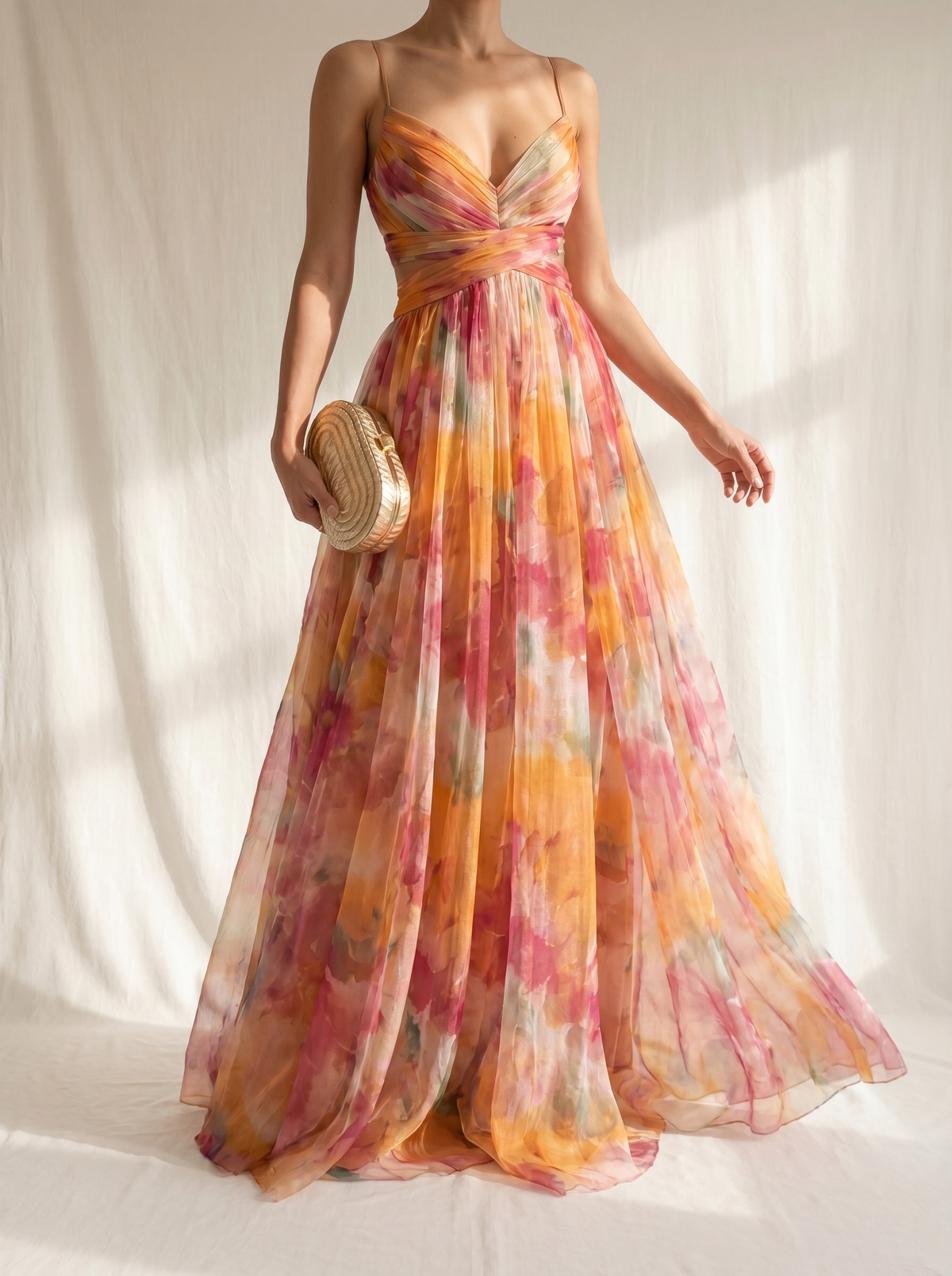 GISELLE™ - FLORAL PRINT MIDI DRESS