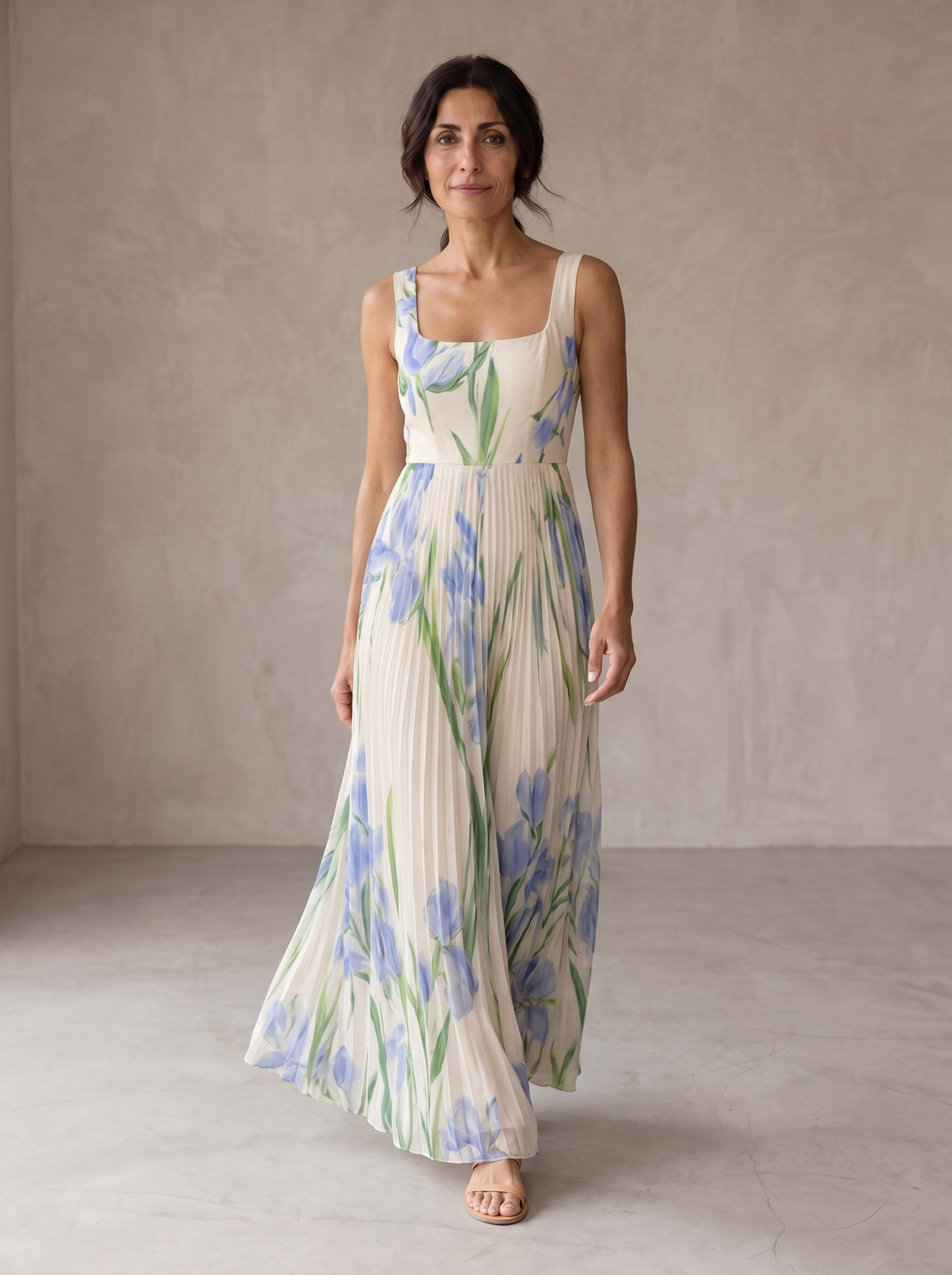 ORIAH™ - FLORAL A-LINE MAXI DRESS