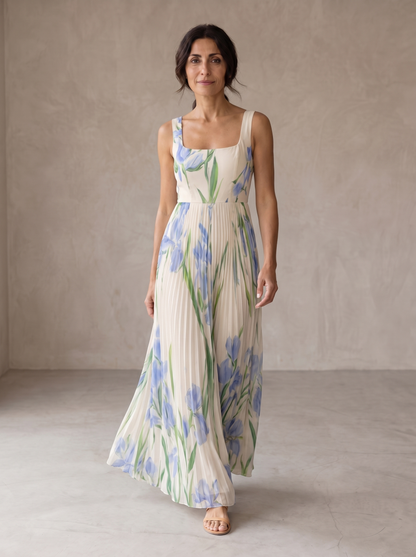 ORIAH™ - FLORAL A-LINE MAXI DRESS