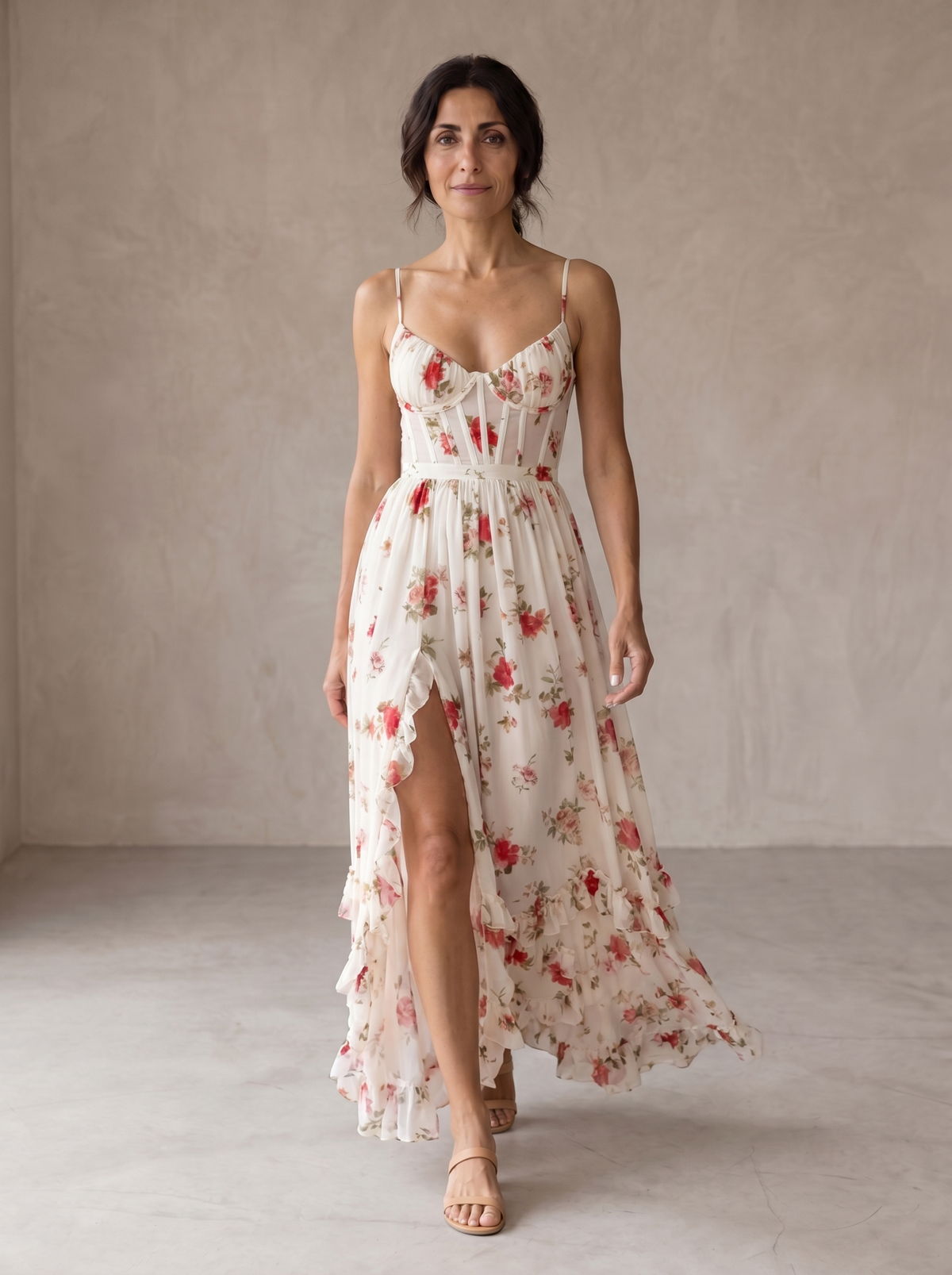 SCARLETT™ - FLORAL V-NECK DRESS
