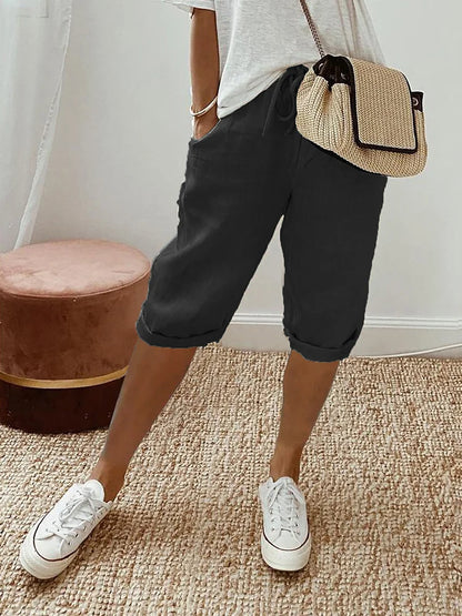 Antaradus - Laluna Cotton Linen Shorts