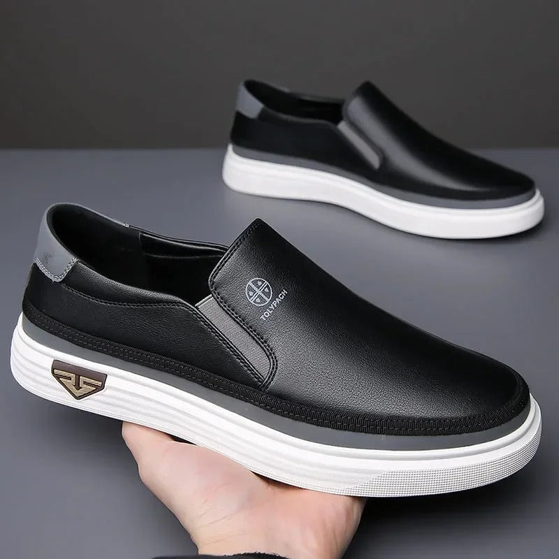 WESTON™ - LEATHER SLIP-ON SNEAKERS