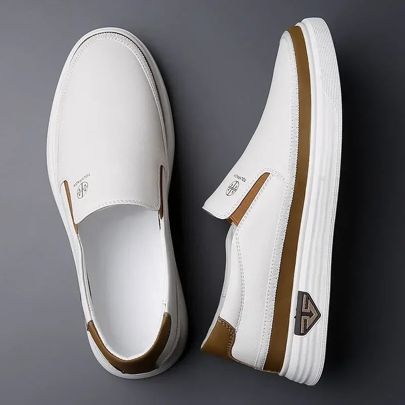 WESTON™ - LEATHER SLIP-ON SNEAKERS