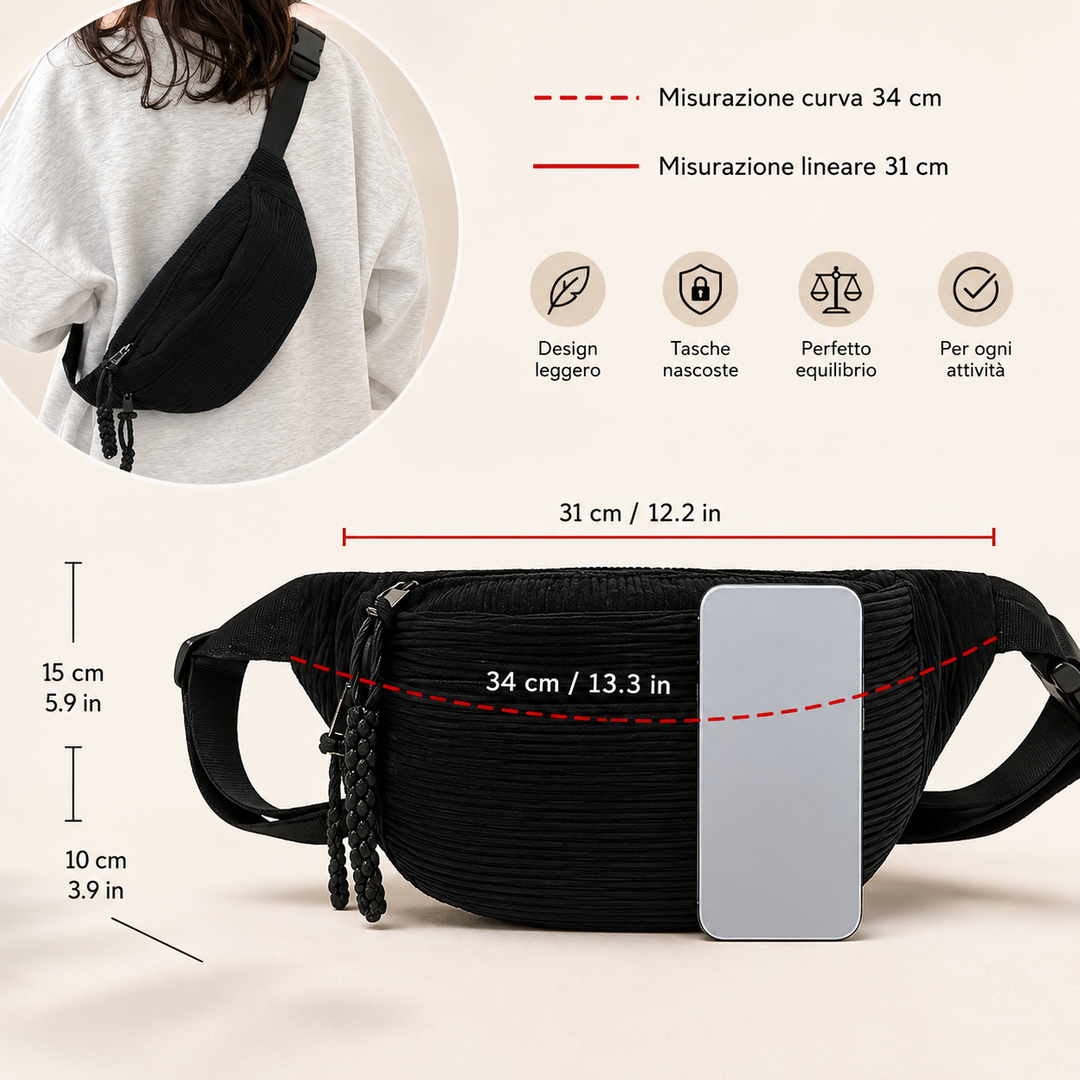PETRA™ - CORDUROY SHOULDER BAG