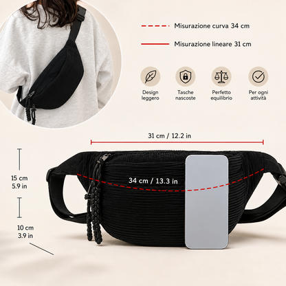 PETRA™ - CORDUROY SHOULDER BAG