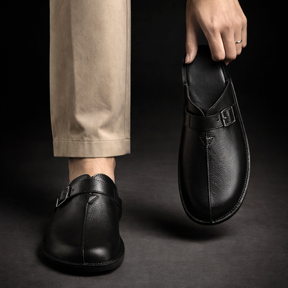 RICCARDO™ - BUCKLE SLIP-ON MULES