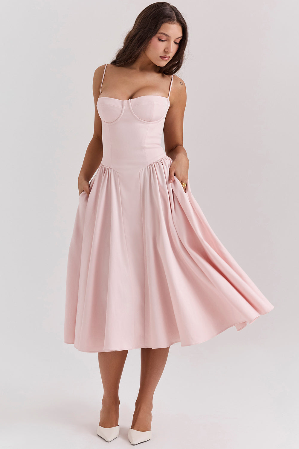 ROMA™ - CORSET-BODICE MAXI DRESS