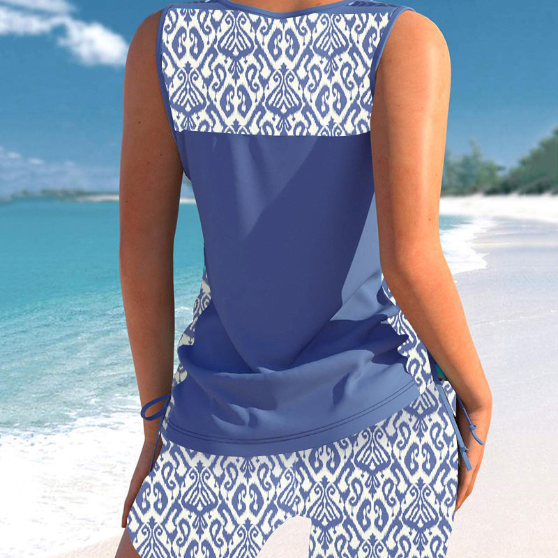 SOLANA™ - BOHO AZTEC TUMMY CONTROL TANKINI SET