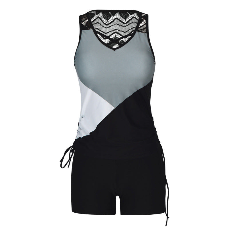 SOLANA™ - BOHO AZTEC TUMMY CONTROL TANKINI SET