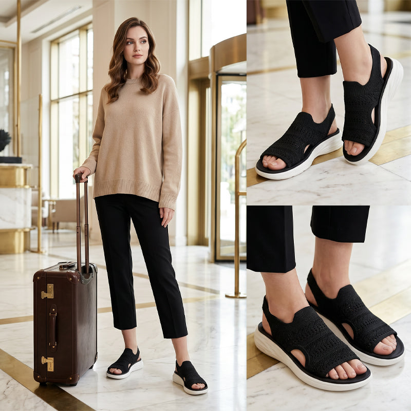 ZINA™ - KNIT PLATFORM SANDALS