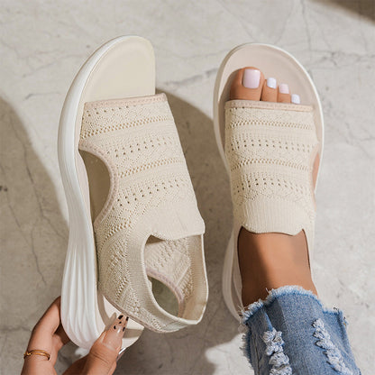 ZINA™ - KNIT PLATFORM SANDALS