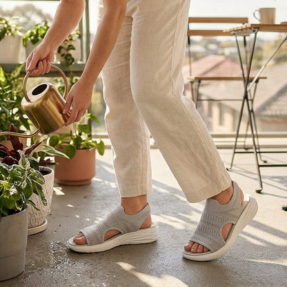 ZINA™ - KNIT PLATFORM SANDALS